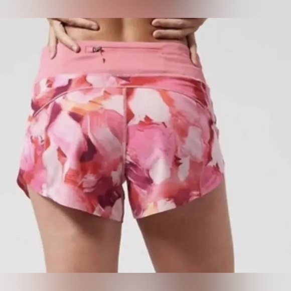 Athleta Pink Printed Run With It 3.5” Athletic Running Shorts Womens Size XS - Picture 2 of 15